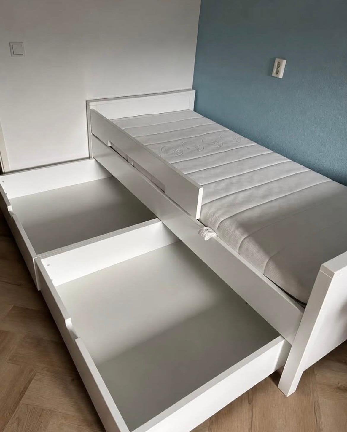 Bopita Bed + Swiss Sense Mattress – 90  200 cm, Ophalen, 90 cm, Tweepersoons, Zo goed als nieuw