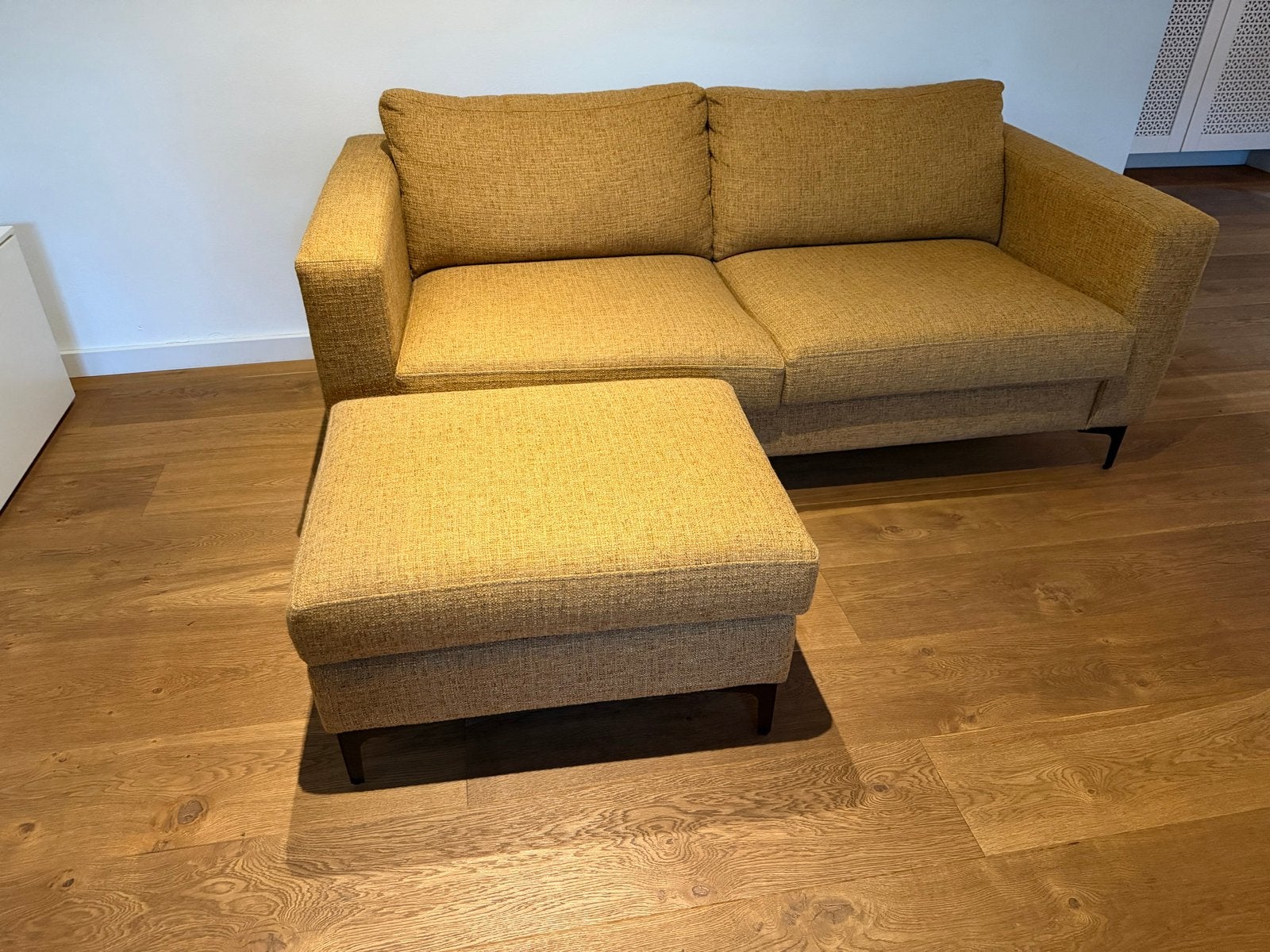Designbank Olav - Comfortabele 2-zitsbank met chaise longue, Ophalen, 150 tot 200 cm, Tweepersoons, 75 tot 100 cm