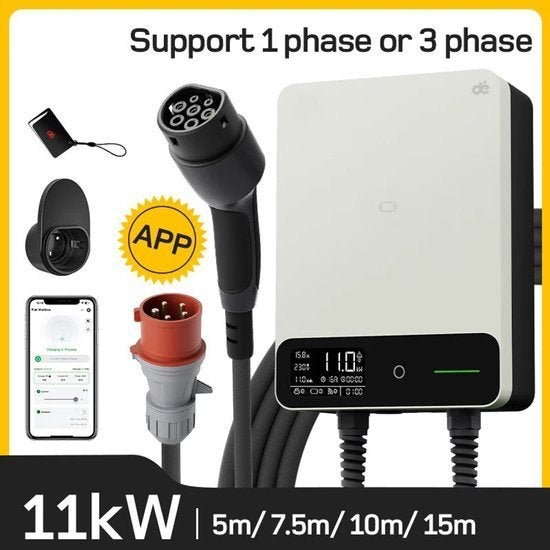 Wallbox 11kW – Oplaadpaal – EV Charger – Laadstation, Corvance B.V., Verzenden, Nieuw, Corvancebol@gmail.com