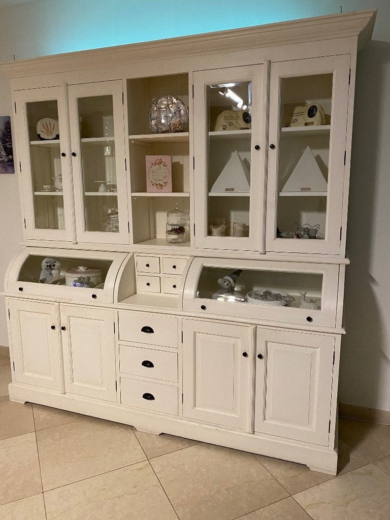 Witte buffetkast, Huis en Inrichting, Kasten | Buffetkasten, Gebruikt, 200 cm of meer, 150 tot 200 cm, 50 tot 75 cm, Met lade(s)