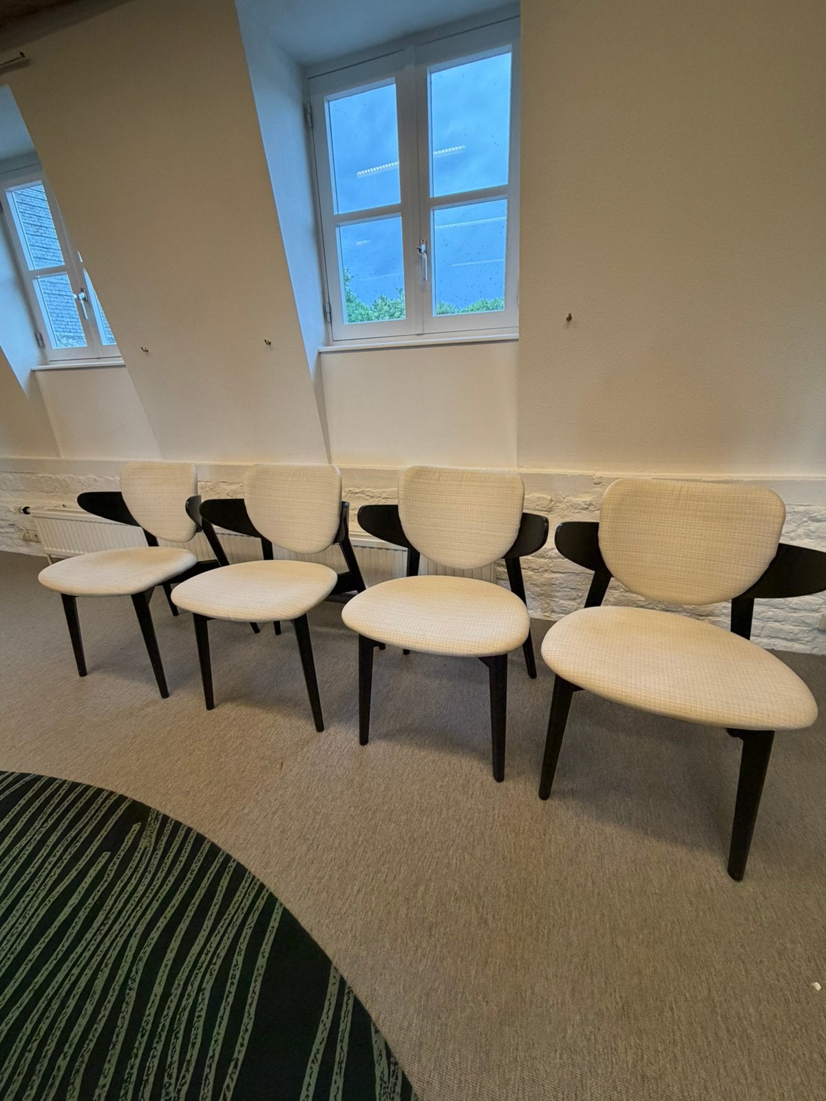 Set van 4 IKEA GOTTFRID stoelen 55 per stuk, Ophalen, Gebruikt, Zwart, Vier