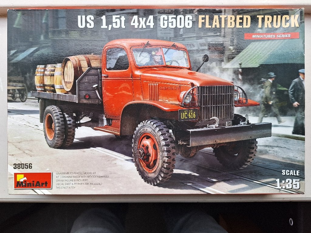 US Chevrolet 1.5 ton 4x4 G506 flatbed truck - Miniart 1/35, Overige merken, Verzenden, 1:32 tot 1:50, Nieuw