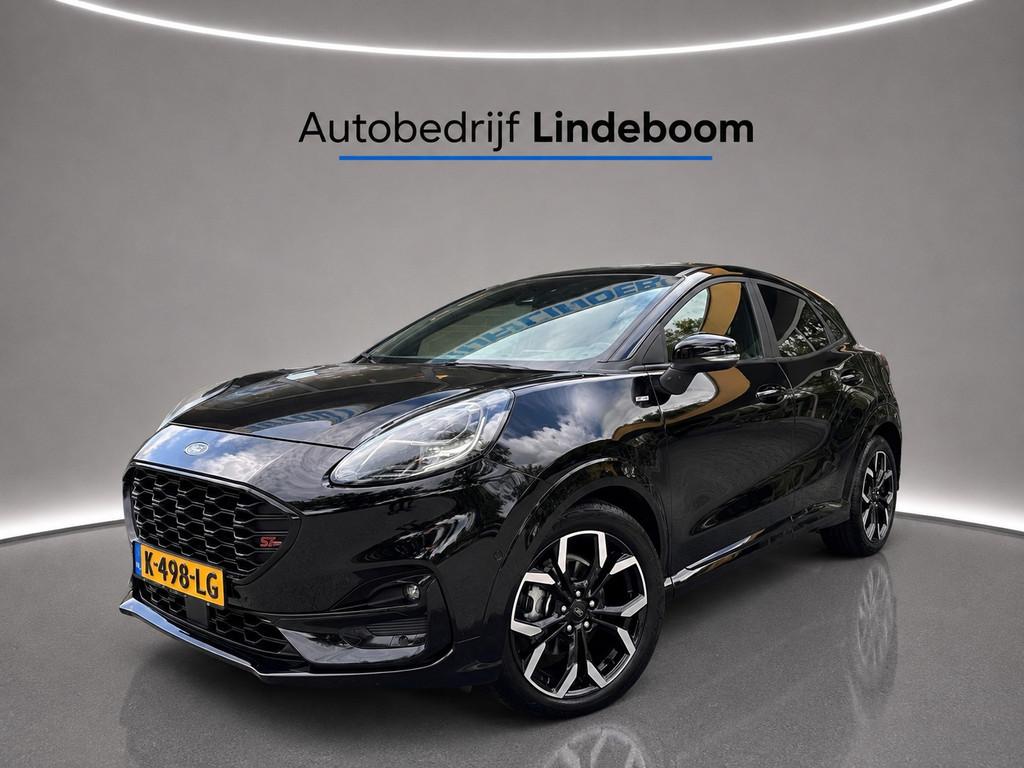 Ford Puma 1.0 EcoBoost Hybrid Titanium Automaat Camera, 125 pk, Leder en Stof, Zwart, 665 kg