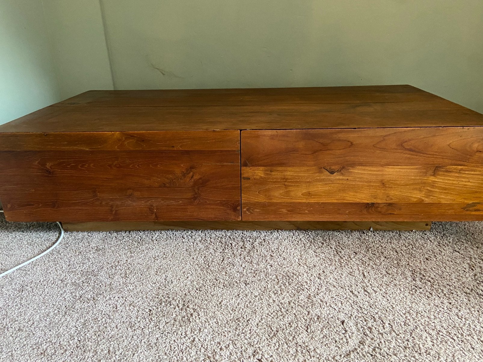 Salontafel, teakhout, mooi en robuust, Ophalen, 100 tot 150 cm, Teakhout, 50 tot 100 cm