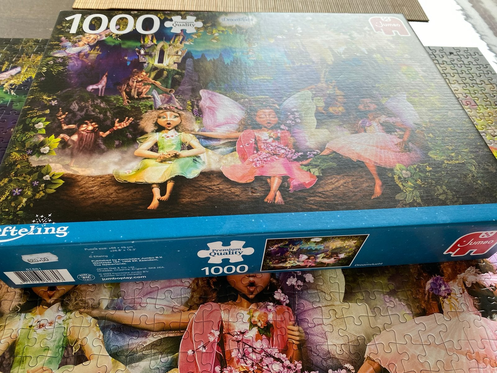 Efteling Droomvlucht puzzel 1000 stukjes Jumbo, Ophalen of Verzenden, 500 t/m 1500 stukjes, Zo goed als nieuw, Legpuzzel