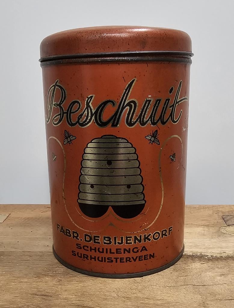 LEUKE OUDE BROCANTE BESCHUITBUS, Ophalen of Verzenden, Gebruikt