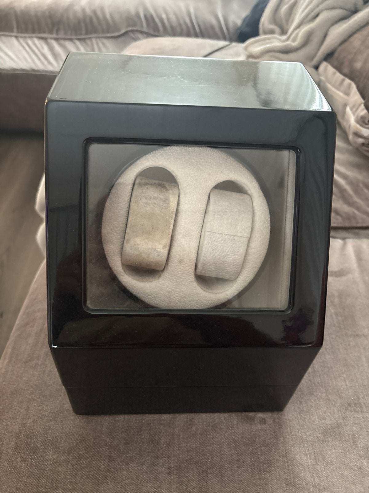Luxe Watchwinder met Pianolak Afwerking, Ophalen of Verzenden, Staal, Overige merken