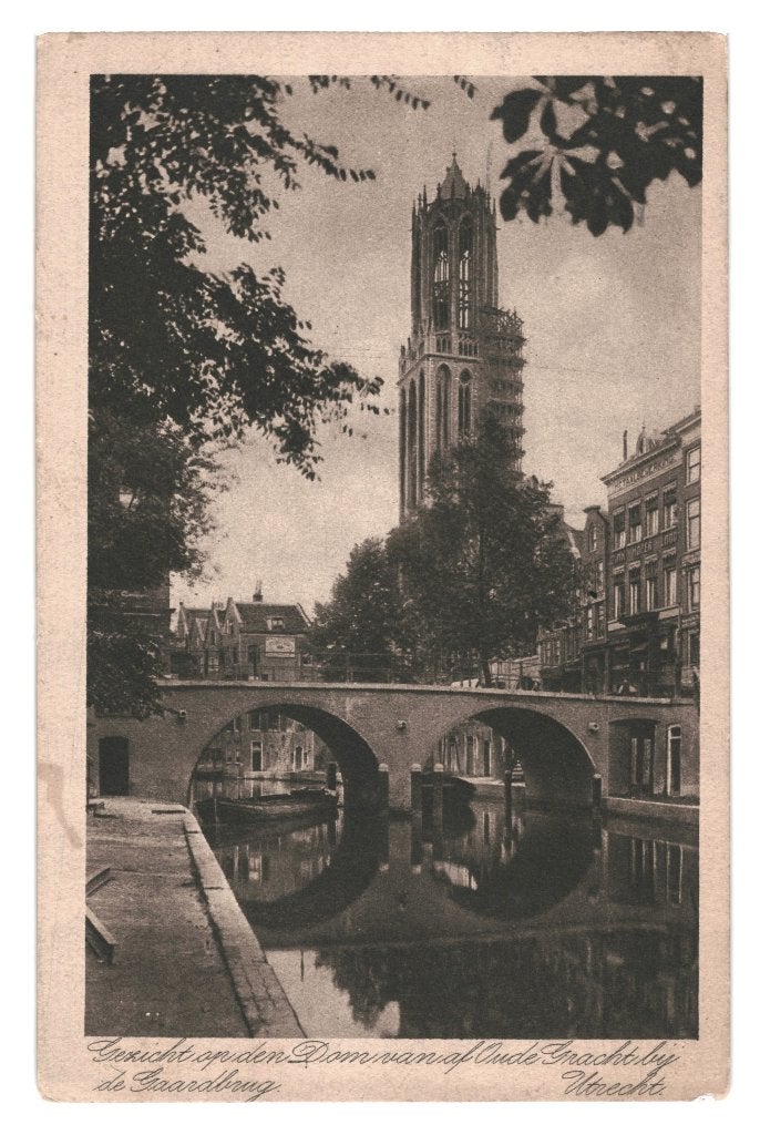 984438	Utrecht	Dom Oude Gracht	1924	Gelopen met Postzegel