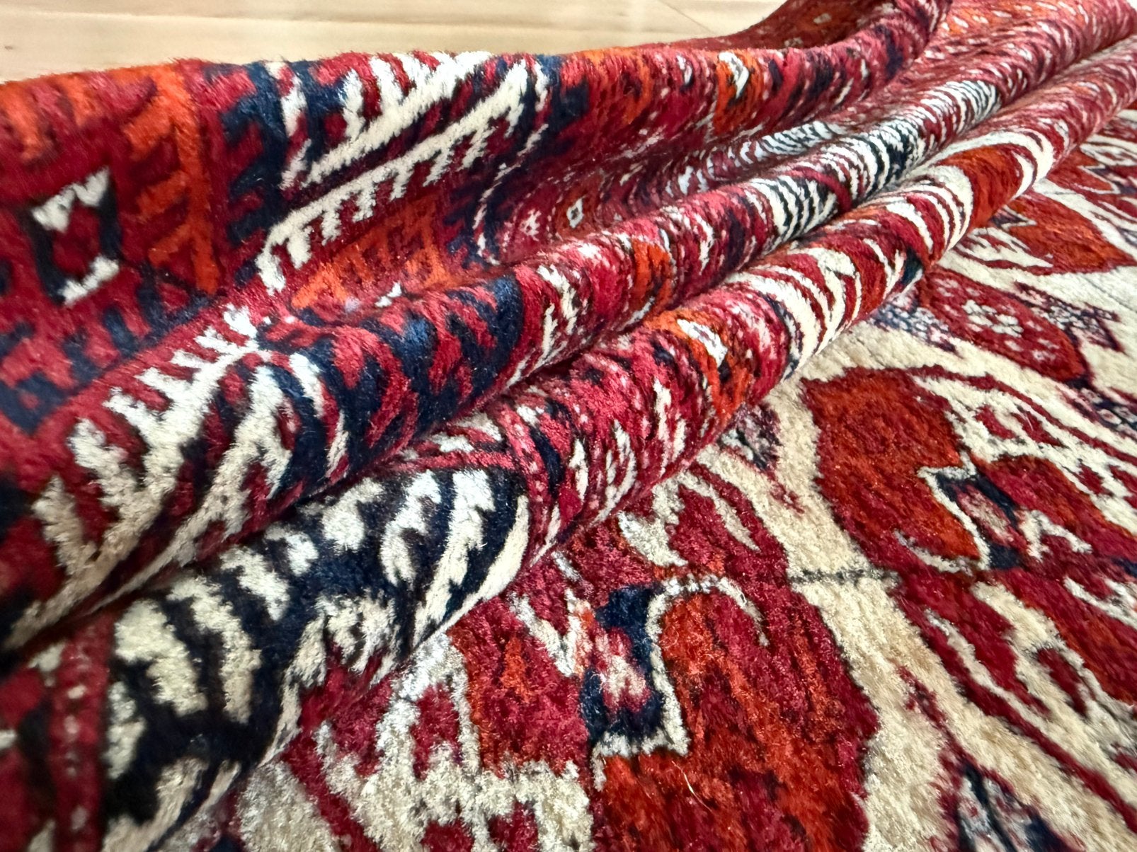 Vintage Handgeknoopt Perzisch Bokhara Tapijt 275 x 190 cm, Gebruikt, 1053ML, Amsterdam, Info@bababoho.com, 150 tot 200 cm