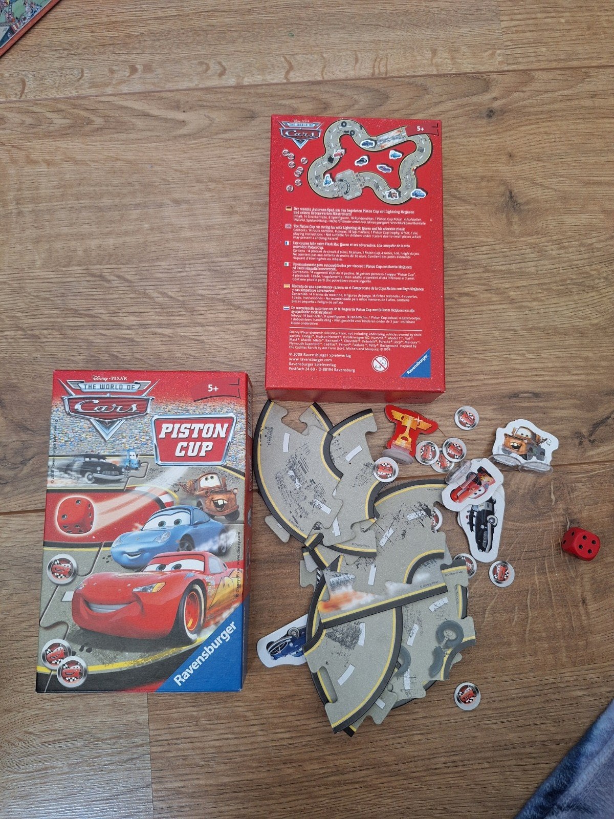 Disney Cars Piston Cup Bordspel Ravensburger, Een of twee spelers, Ophalen of Verzenden, Gebruikt, Ravensburger