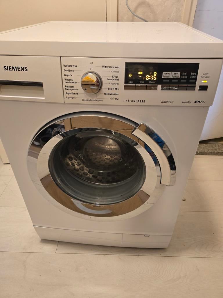 Siemens iQ700 VarioPerfect Wasmachine - Extra Klasse, Witgoed en Apparatuur, Wasmachines, Gebruikt, Ophalen of Verzenden, Voorlader