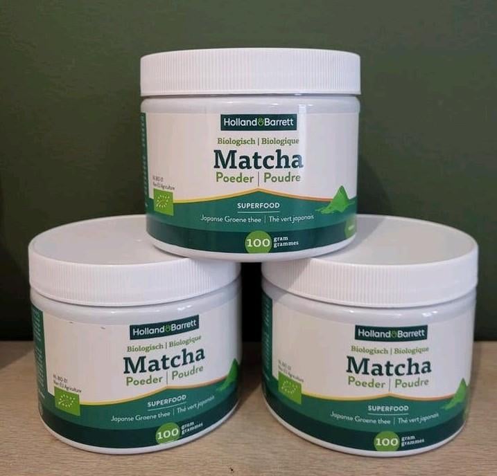 Holland & Barrett Matcha Poeder Biologisch - 100g, Sport en Fitness, Gezondheidsproducten en Wellness, Ophalen of Verzenden, Nieuw