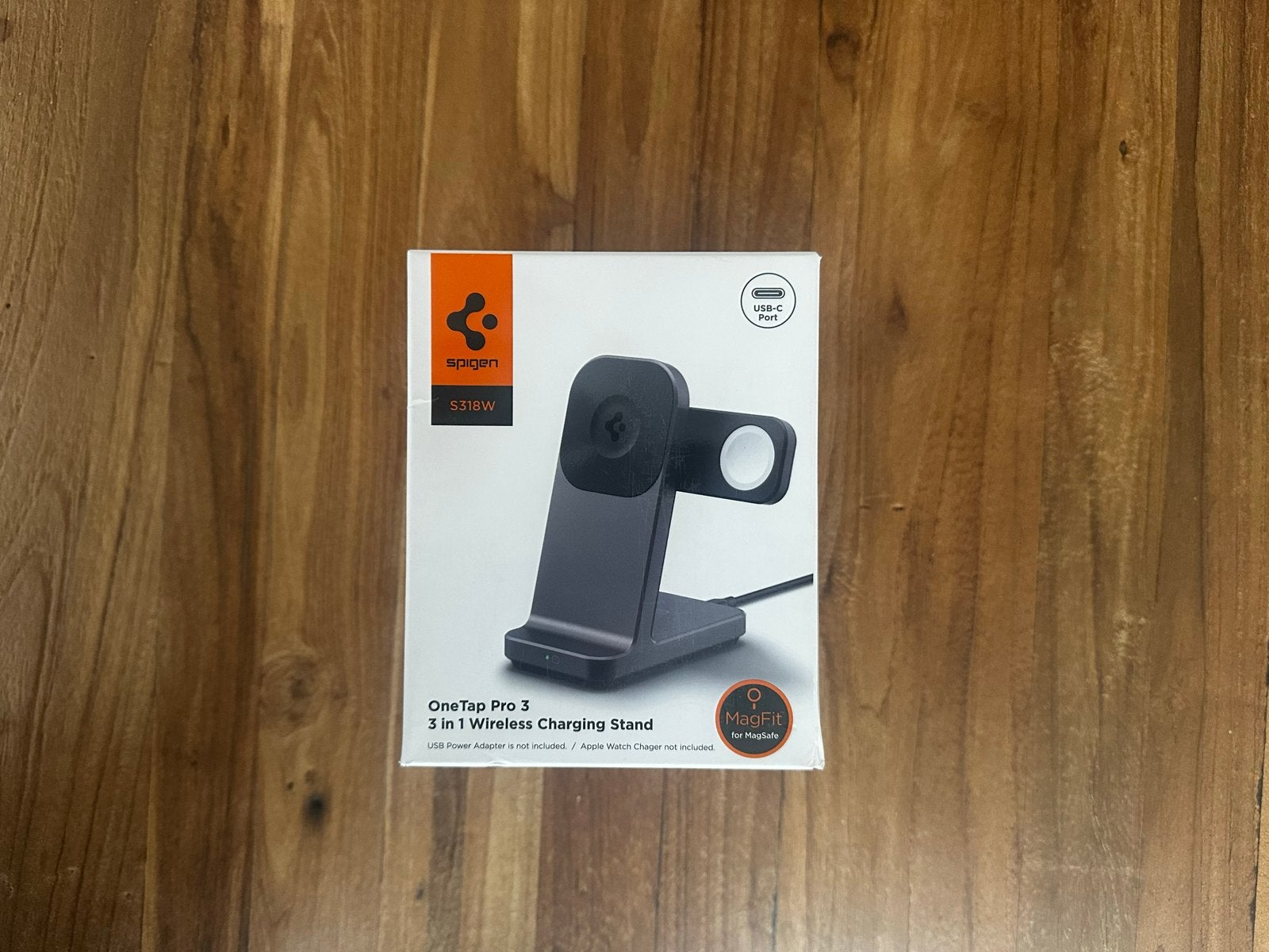 Spigen OneTap Pro 3-in-1 Draadloze Oplader S318W, Ophalen, USB-C, Draadloze oplader, Nieuw