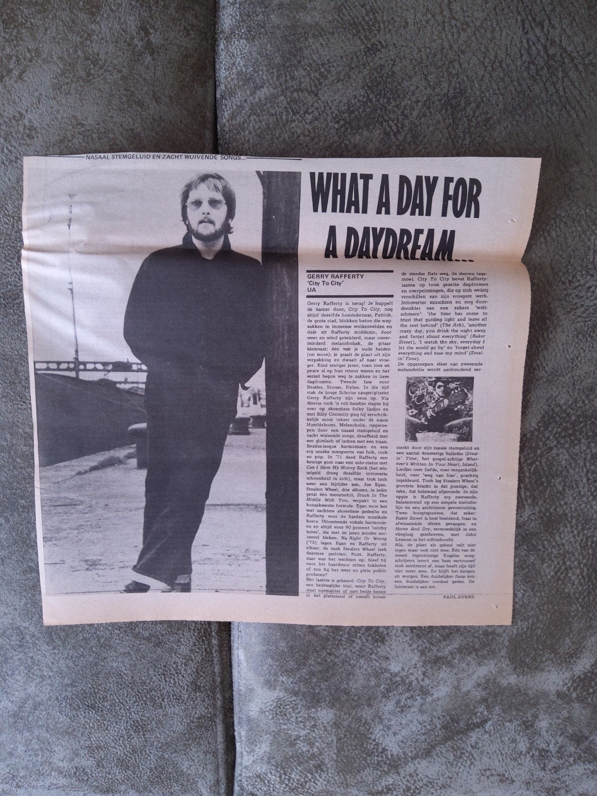 Gerry Rafferty:  City to city  1978, Ophalen of Verzenden, Boek, Tijdschrift of Artikel