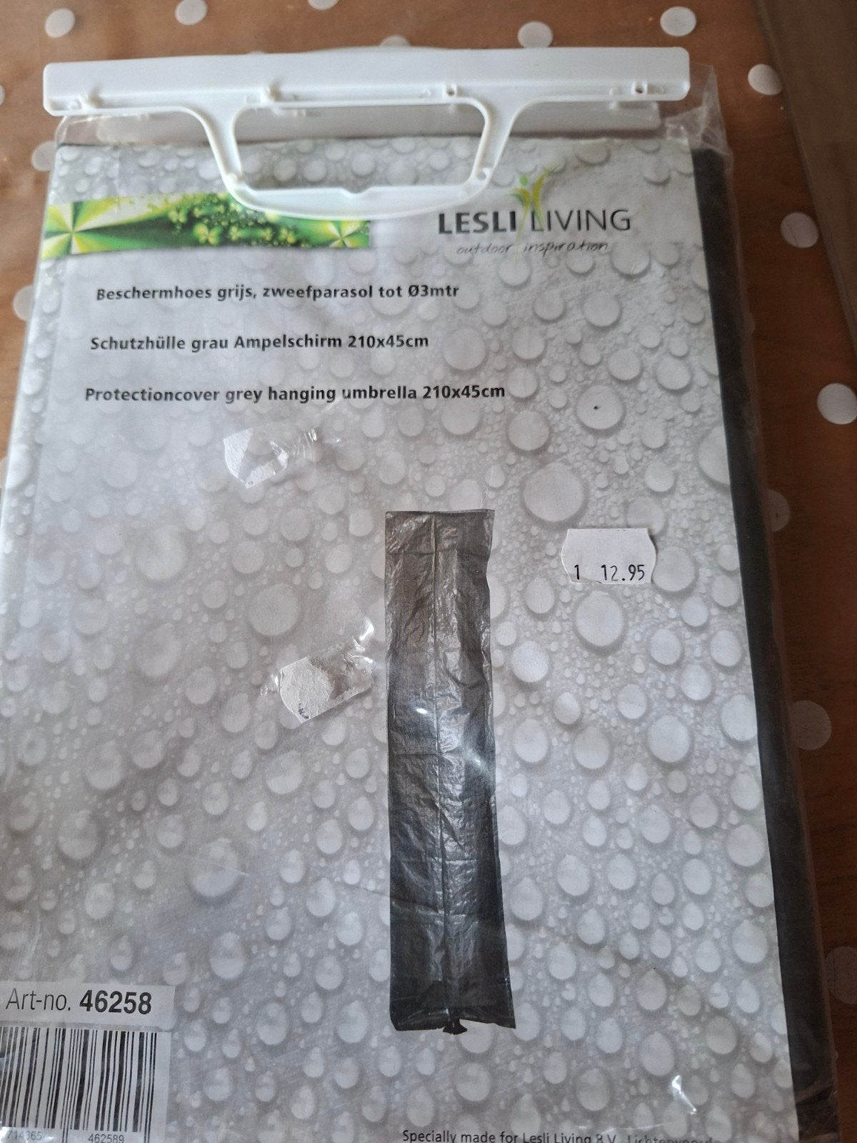 Nieuwe grijze beschermhoes voor zweefparasol tot 3 meter, Tuin en Terras, Ophalen of Verzenden, Nieuw, 2 tot 3 meter, Parasolhoes