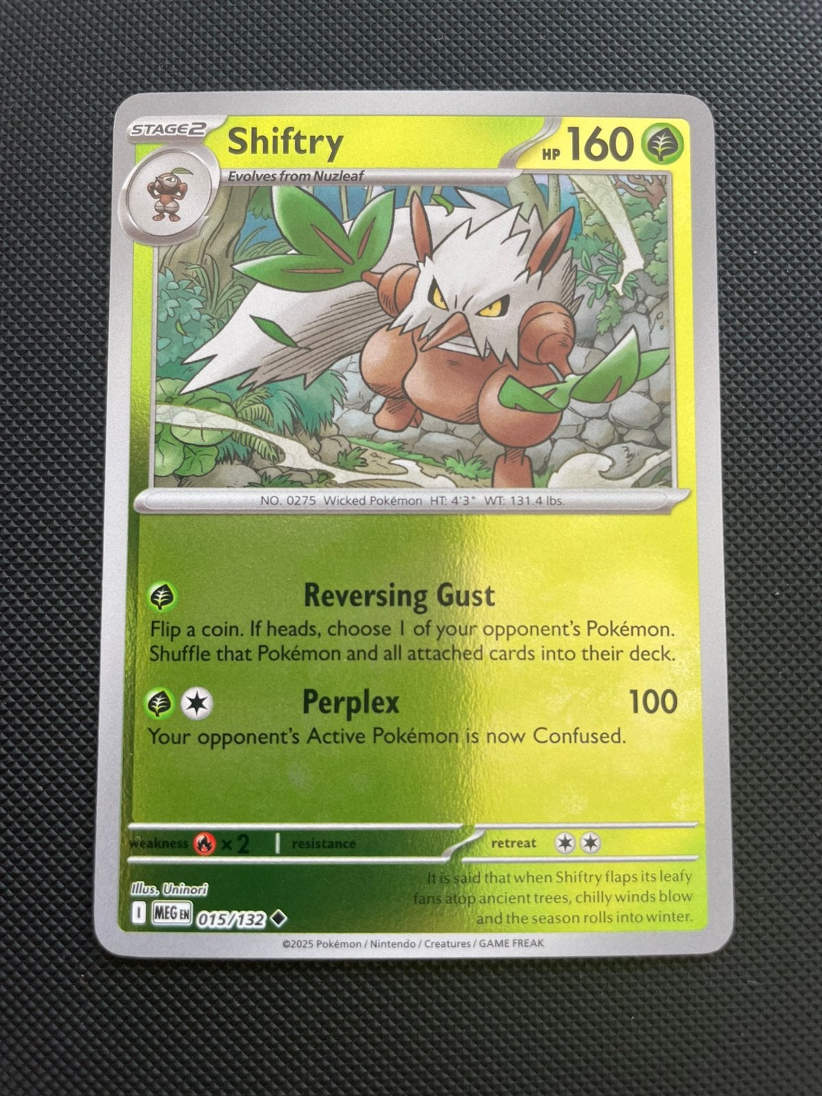 Shiftry 015/132 Reverse Holo Mega Evolution Packfresh, Ophalen of Verzenden, Zo goed als nieuw