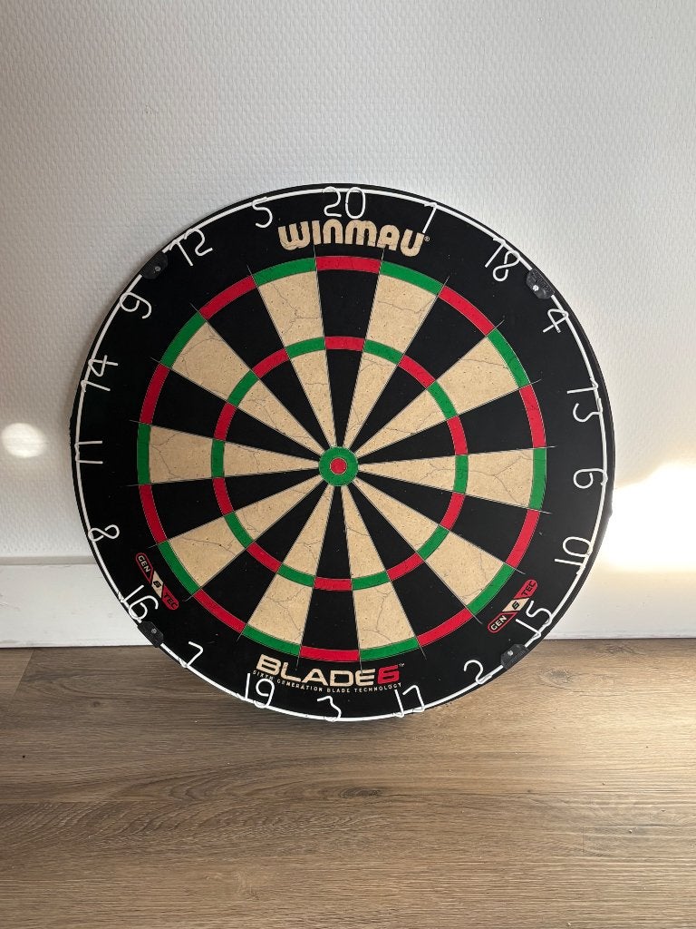 DARTBORD + OPHANGKASTJE, Sport en Fitness, Darts, Ophalen, Zo goed als nieuw, Dartbord