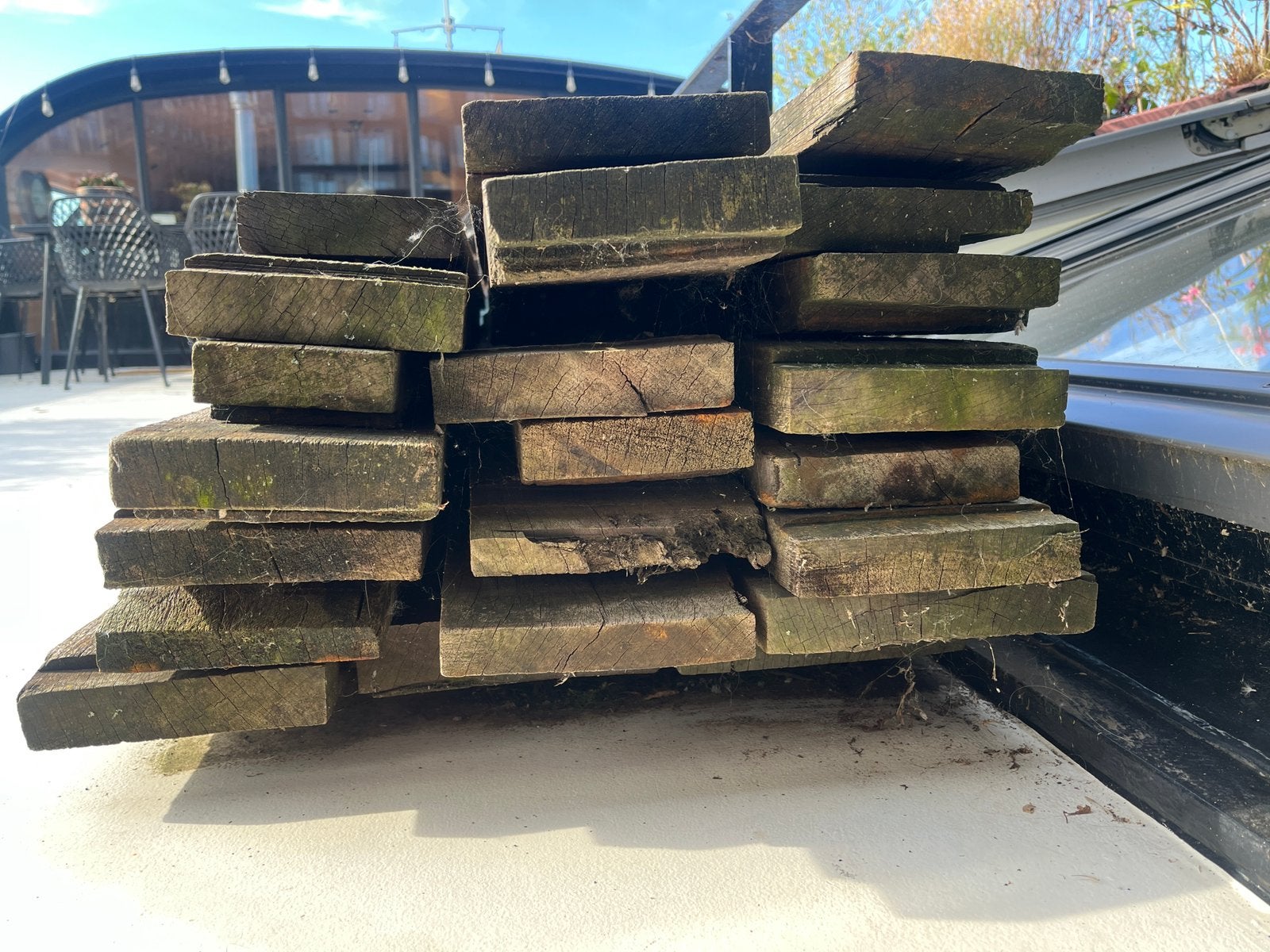Azobe planken, Ophalen, Gebruikt, Planken, Hardhout