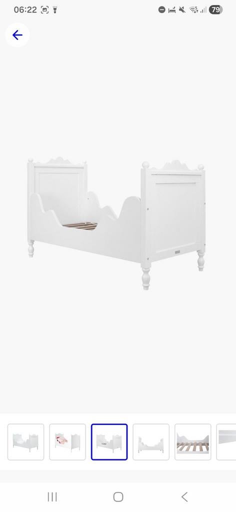 Bopita Belle peuterbed met beddengoed, Kinderen en Baby's, Kinderkamer | Bedden, Ophalen, 140 tot 160 cm, 70 tot 85 cm