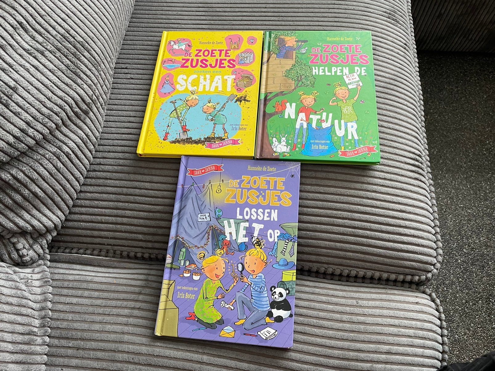 3 boeken De Zoete Zusjes lossen het op natuur zoeken schat, Gelezen, Fictie algemeen, Ophalen of Verzenden, Hanneke de Zoete