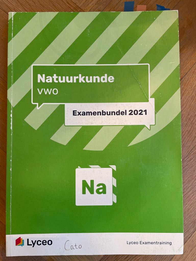 Examenbundel Natuurkunde VWO 2021 Lyceo, Boeken, Ophalen of Verzenden, Gelezen, VWO, Natuurkunde