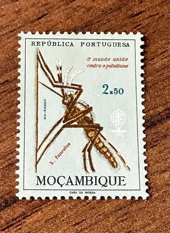 Mozambique 1962 anti malaria postfris insecten, Ophalen of Verzenden, Postfris
