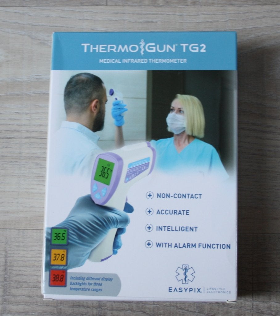 Easypix ThermoGun TG2 Koortsthermometer Nieuw in doos, Ophalen of Verzenden, Nieuw