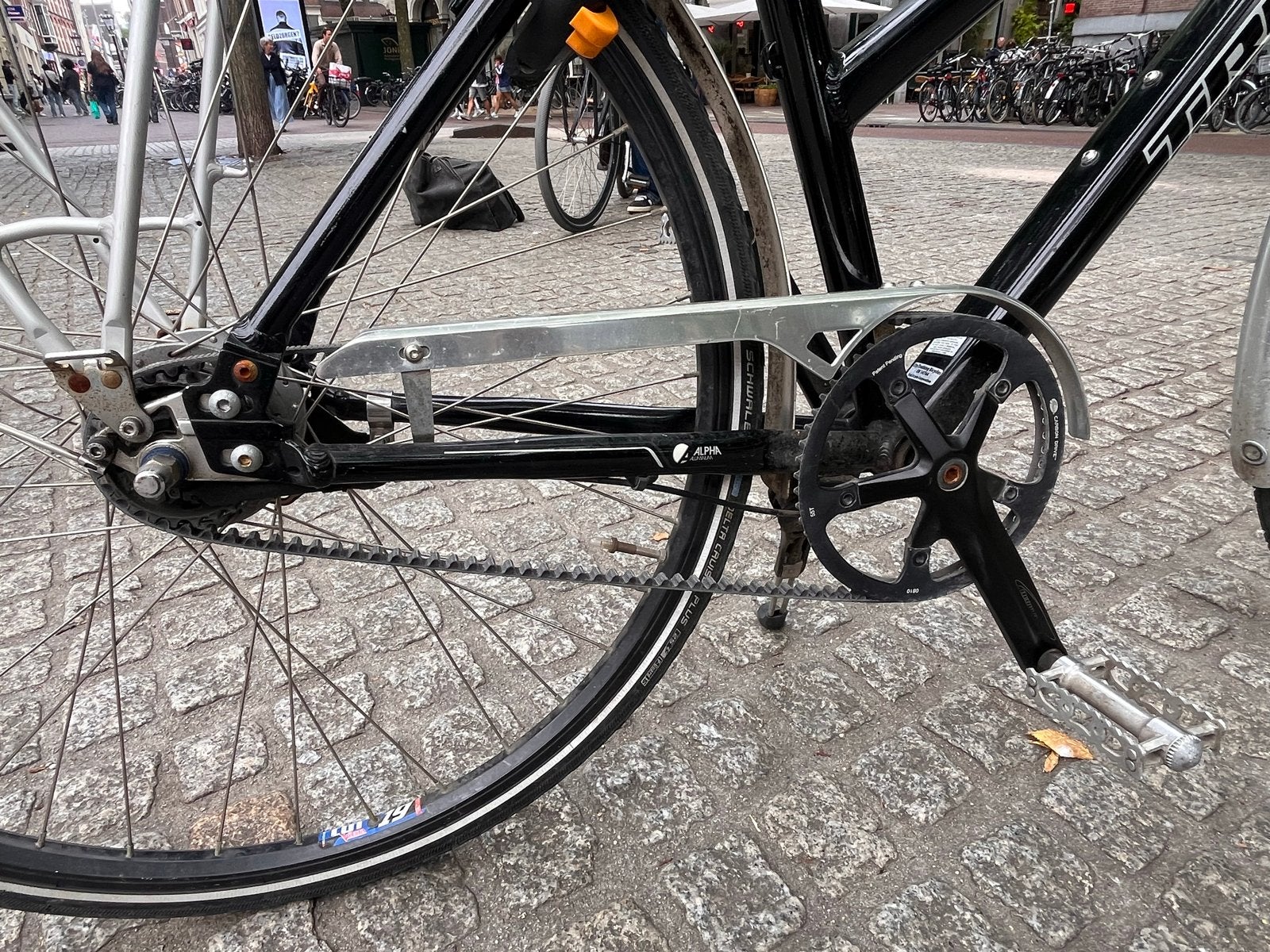 Trek Dublin Damesfiets met 8 versnellingen en riemaandrijvin, Fietsen en Brommers, Fietsen | Dames | Damesfietsen, Velgrem, Versnellingen
