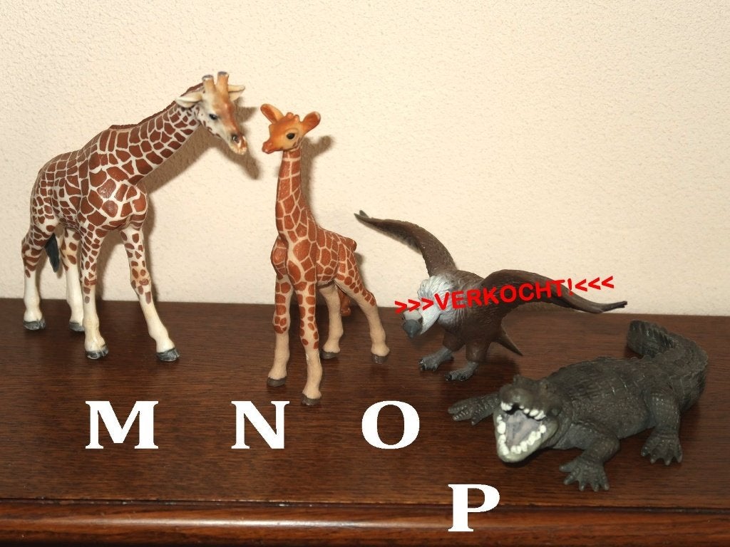 div. wilde dieren, Schleich Bullyland, wild life dierentuin, Verzenden, Gebruikt, Wild dier, Beeldje of Figuurtje