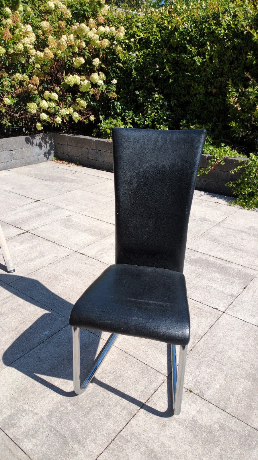 6 dining chairs for the price of 5, Gebruikt, Zwart, Ophalen of Verzenden, Metaal