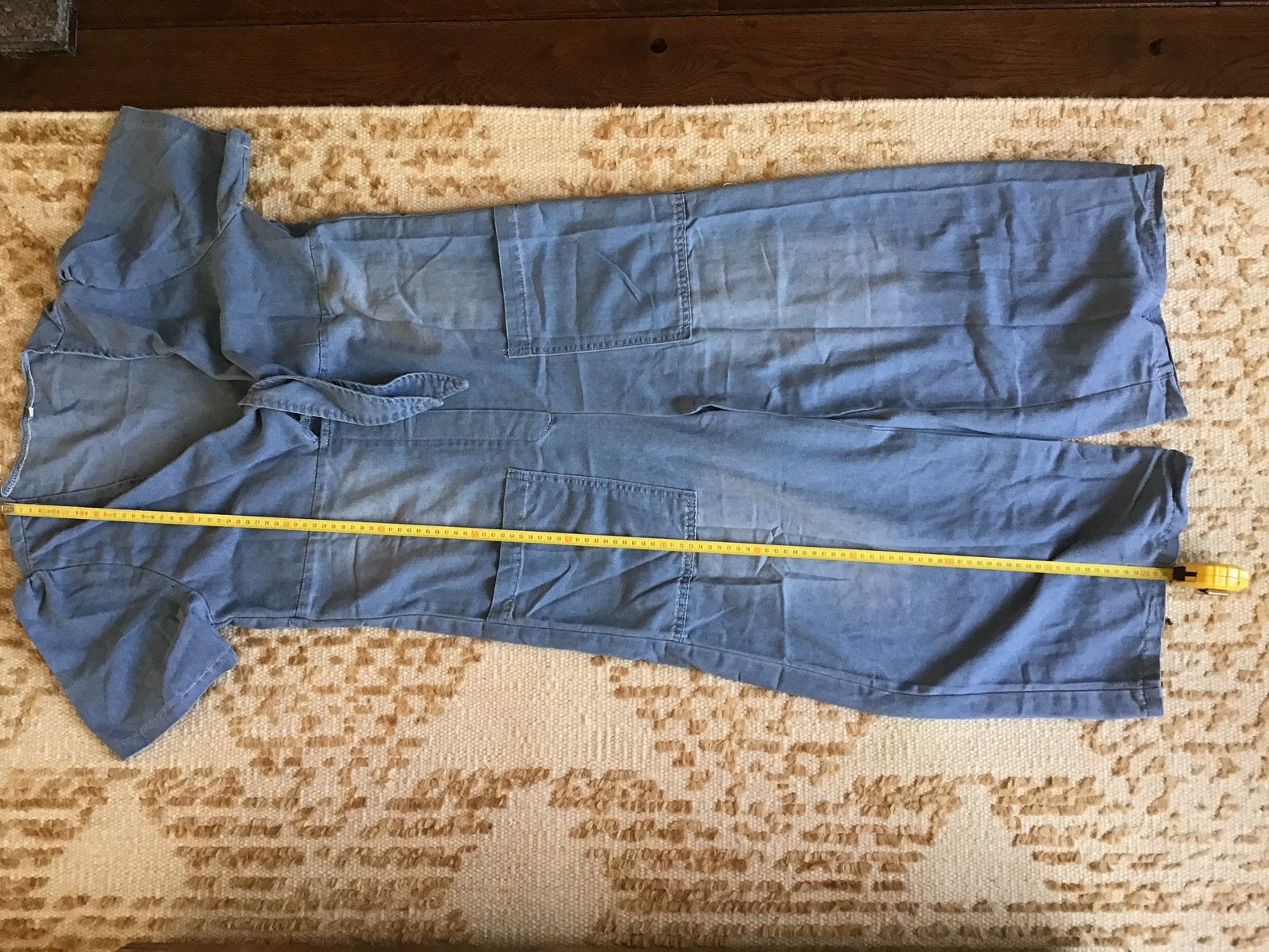 Jumpsuit / broekpak maat S (valt klein uit XS), Blauw, Nieuw, Ophalen of Verzenden, Onbekend