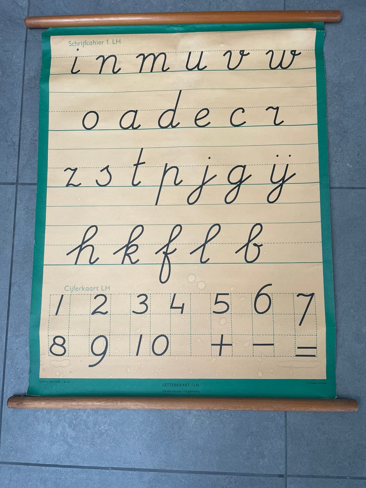 schoolkaart letterkaart, Ophalen of Verzenden, Overige thema's
