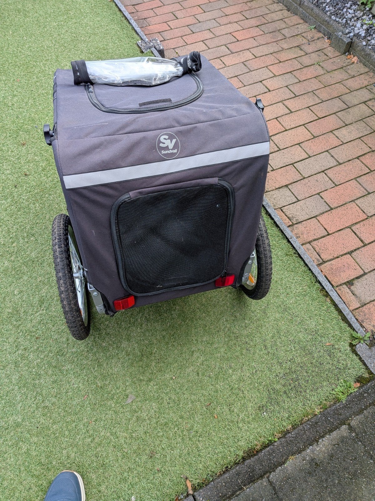 Hondenfietskar - 68x45x52 cm - Ideaal voor kleine honden, Gebruikt, Opvouwbaar, 20 tot 40 kg, Ophalen of Verzenden