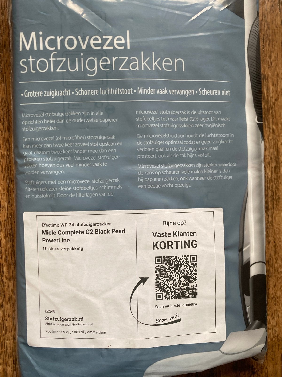Efectimo WF-34 stofzuigerzakken voor Miele Complete C2, Stofzak, Nieuw, Ophalen of Verzenden, Miele