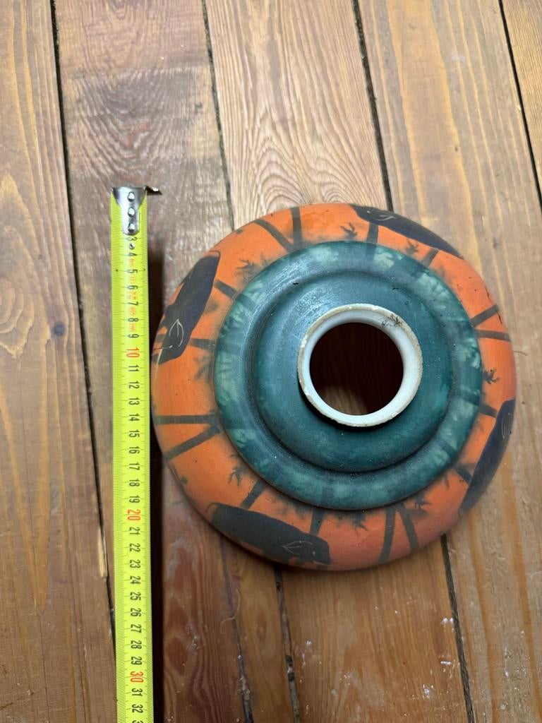 Antieke glazen lampenkap met olifantenmotief, Ophalen