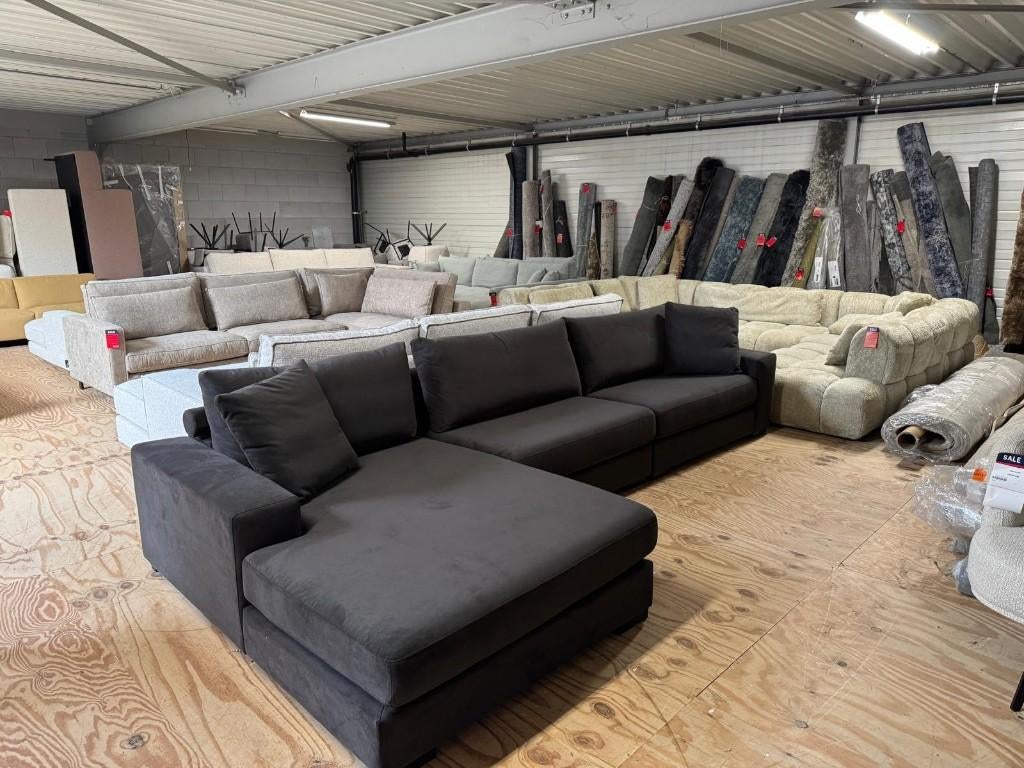 Hoekbank River l Whoon l Meubilex l van €2470 voor €1199, Ophalen, 100 tot 125 cm, Hoekbank, 300 cm of meer