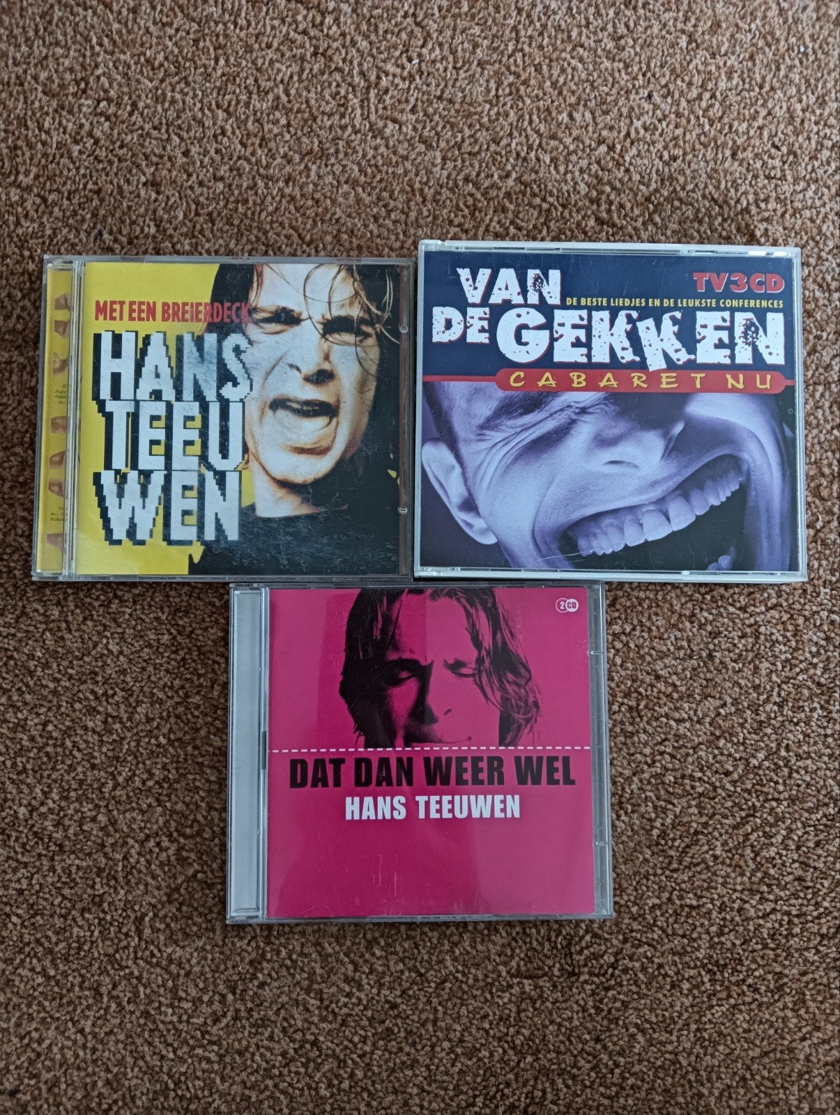 Hans Teeuwen CD's - 3 albums, Ophalen of Verzenden, Gebruikt, Album