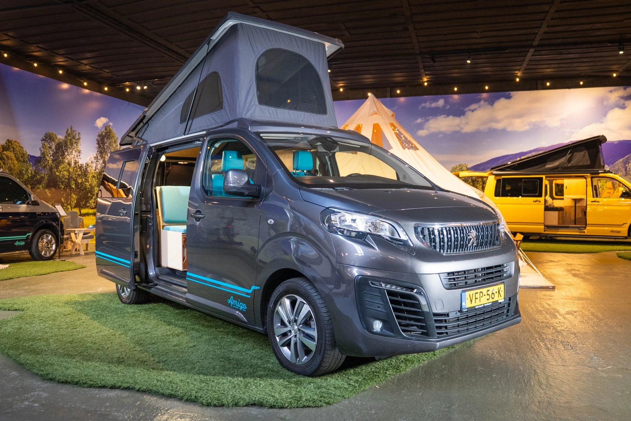 Peugeot Expert Amigo Camper (nieuw - diesel - 2 pers), Caravans en Kamperen, Airconditioning, Buscamper of Camperbus, Tot en met 2