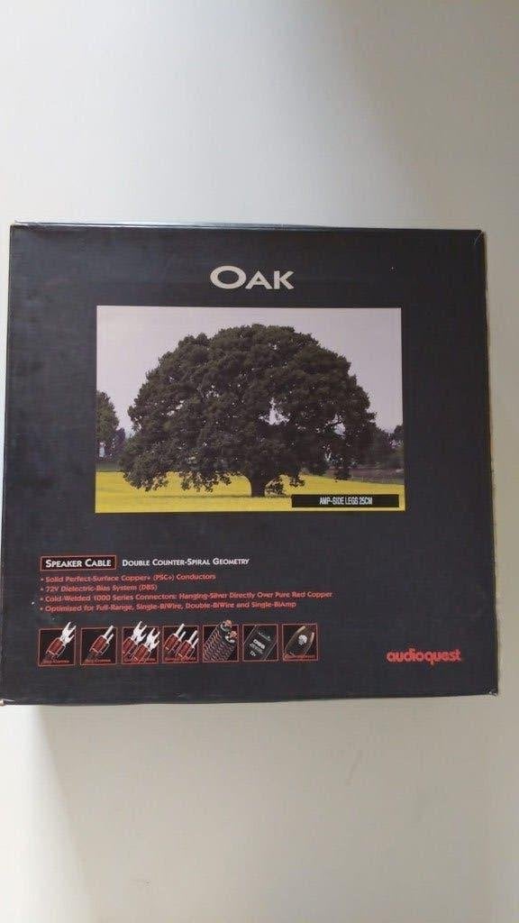 Audioquest Oak, Audio, Tv en Foto, Audiokabels en Televisiekabels, Ophalen of Verzenden, Nieuw, Minder dan 2 meter, Luidsprekerkabel