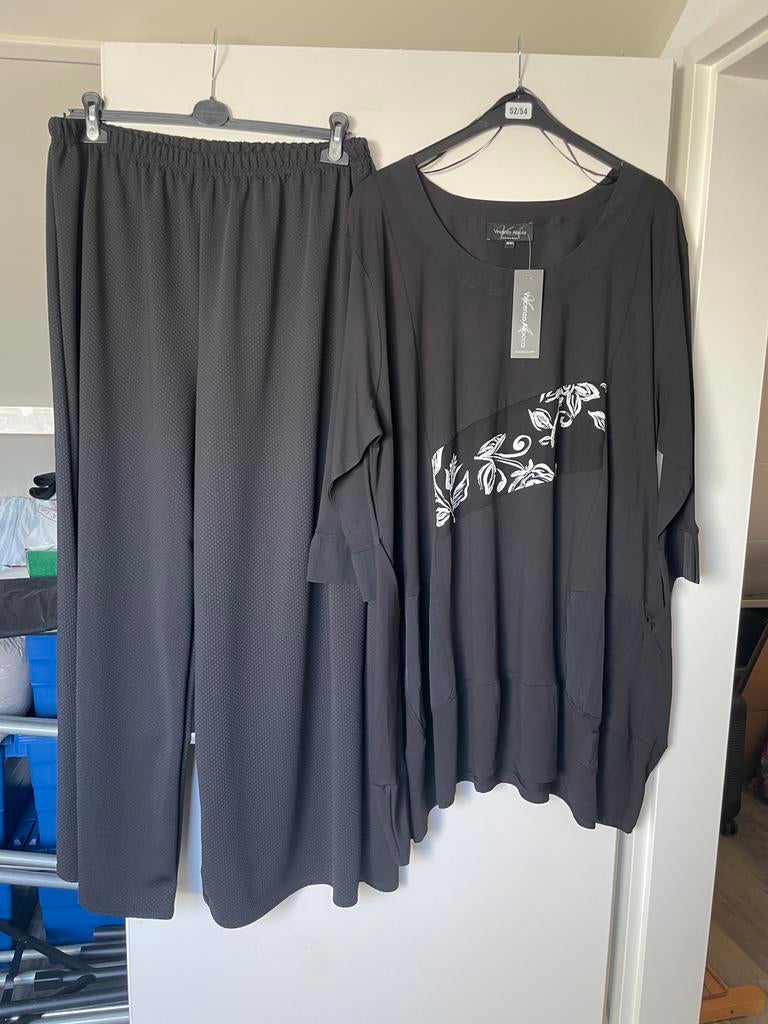 Nieuwe set;zwarte broek zwarte alijn tuniek 50/52/54, Vincenzo allocca, Verzenden, Nieuw, Nvt