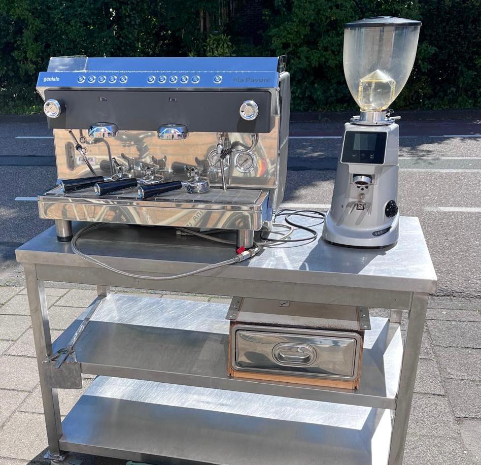 La Pavoni Geniale 2 VNRS 13L Professionele Espressomachine, Zakelijke goederen, Horeca | Keukenapparatuur, Ophalen, Gebruikt, Koffie en Espresso