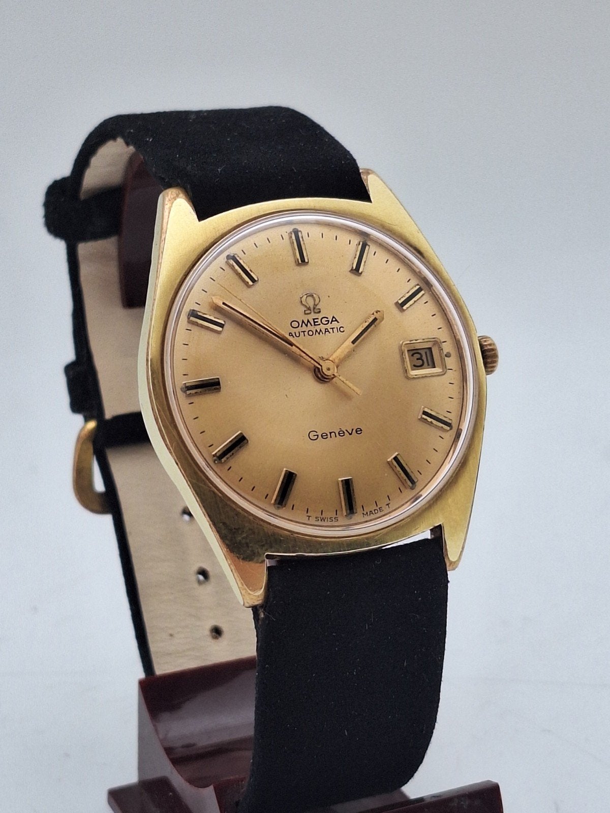 Omega Automatic Genéve 166.041, Staal, Polshorloge, Ophalen of Verzenden, Omega