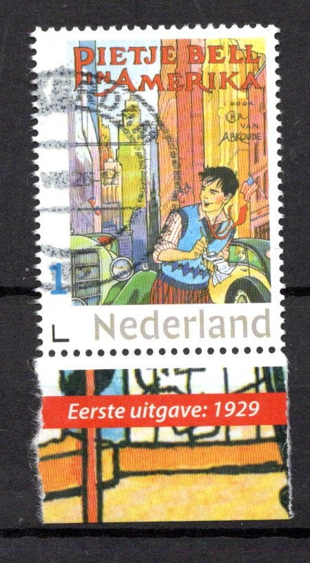 gestempelde zegel. persoonlijke: Pietje Bell uit serie van 5, Ophalen of Verzenden, Na 1940, Gestempeld