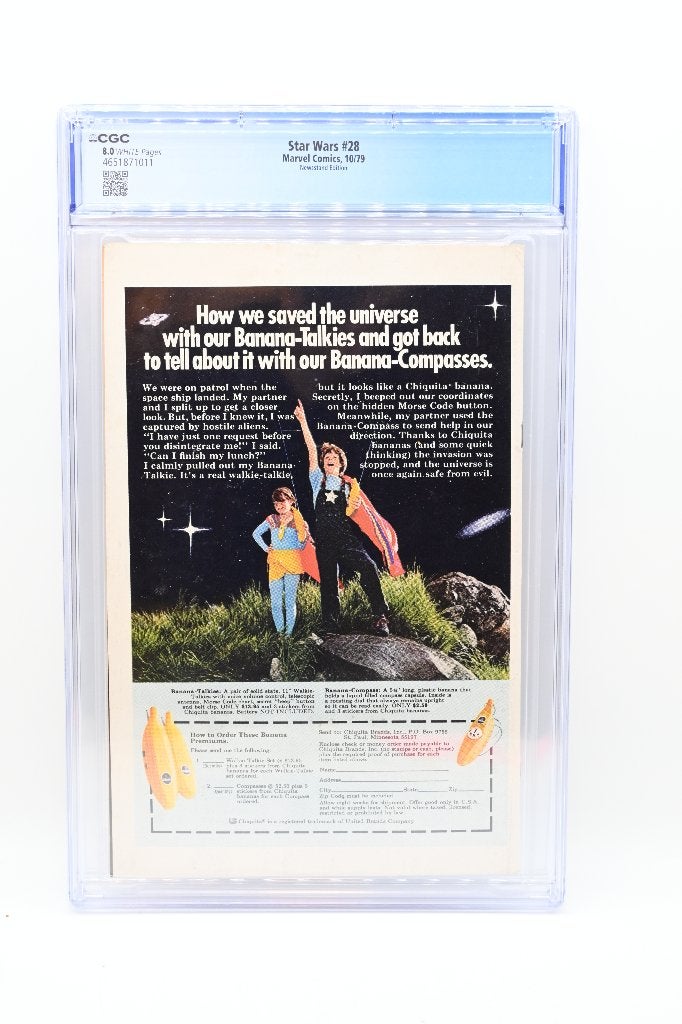 Star Wars #28 Marvel Comics 1979 CGC 8.0, Boeken, Eén comic, Amerika, Ophalen of Verzenden, Zo goed als nieuw