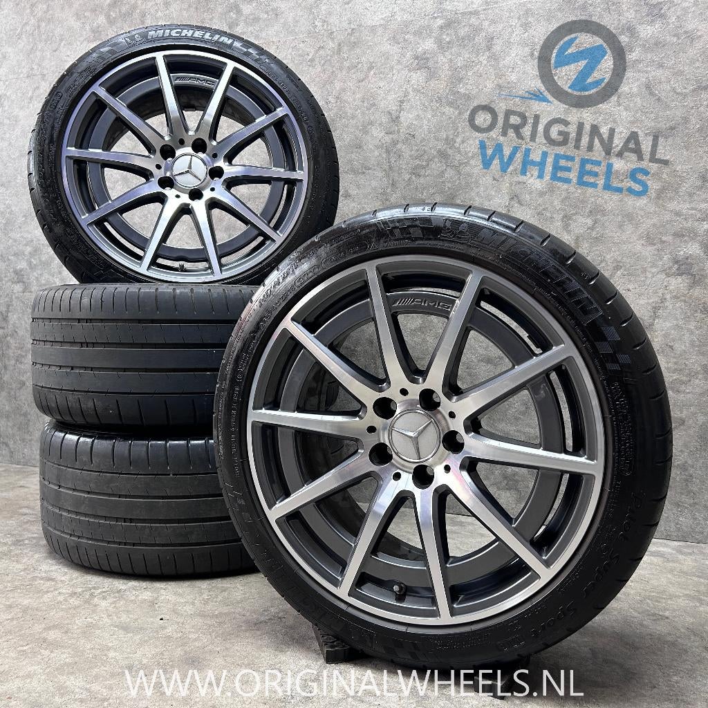 18 inch originele C63 AMG velgen + zomerbanden C klasse C63, Auto-onderdelen, Banden en Velgen, 18 inch, Banden en Velgen, Ophalen of Verzenden