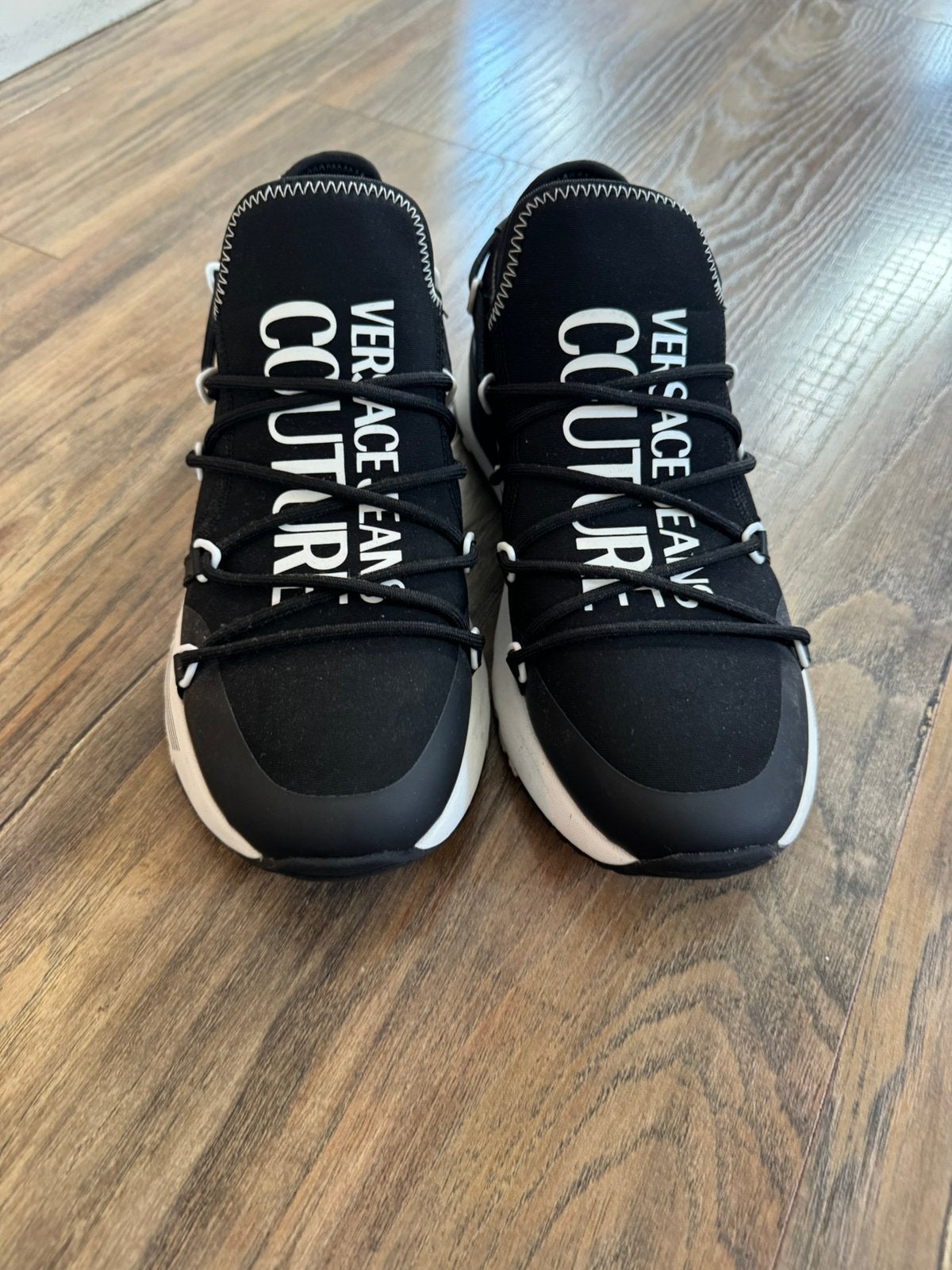 Versace couture sneakers maat42, Kleding | Heren, Schoenen, Ophalen of Verzenden, Zo goed als nieuw, Zwart