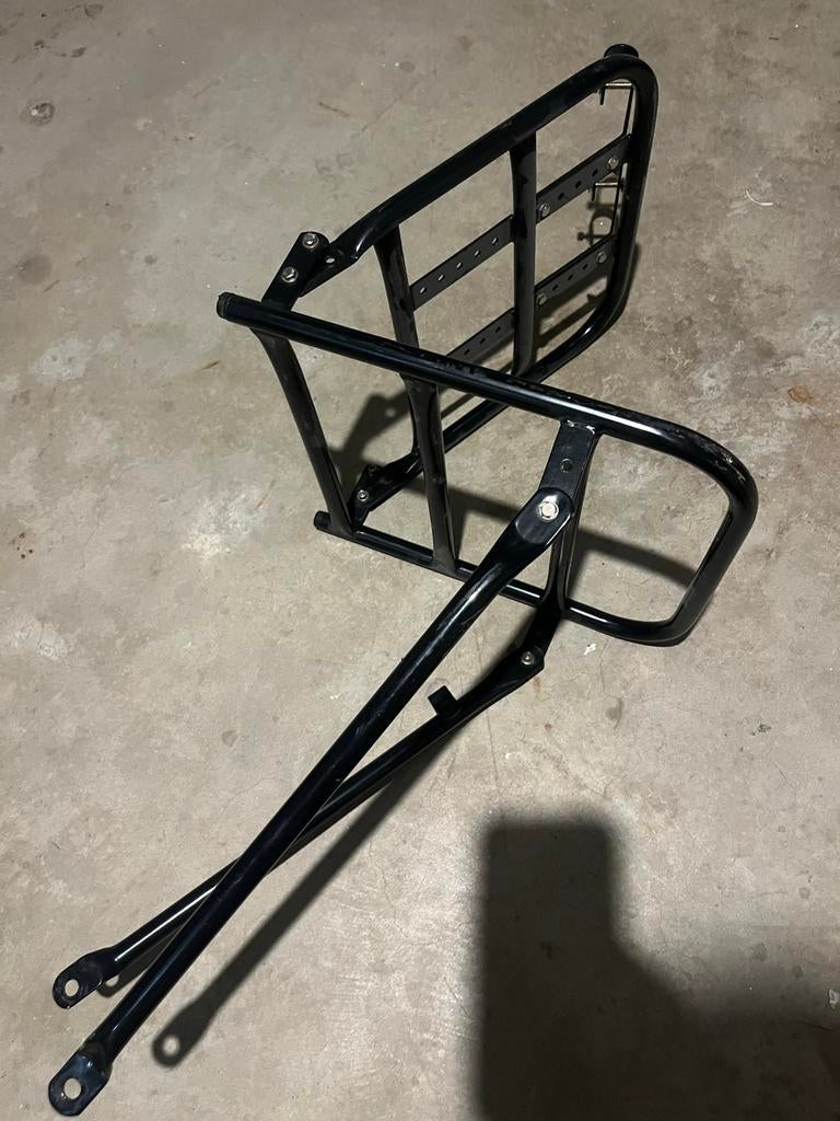 Stevige Zwarte Fiets Voordrager Bagagedrager, Ophalen of Verzenden, Gebruikt