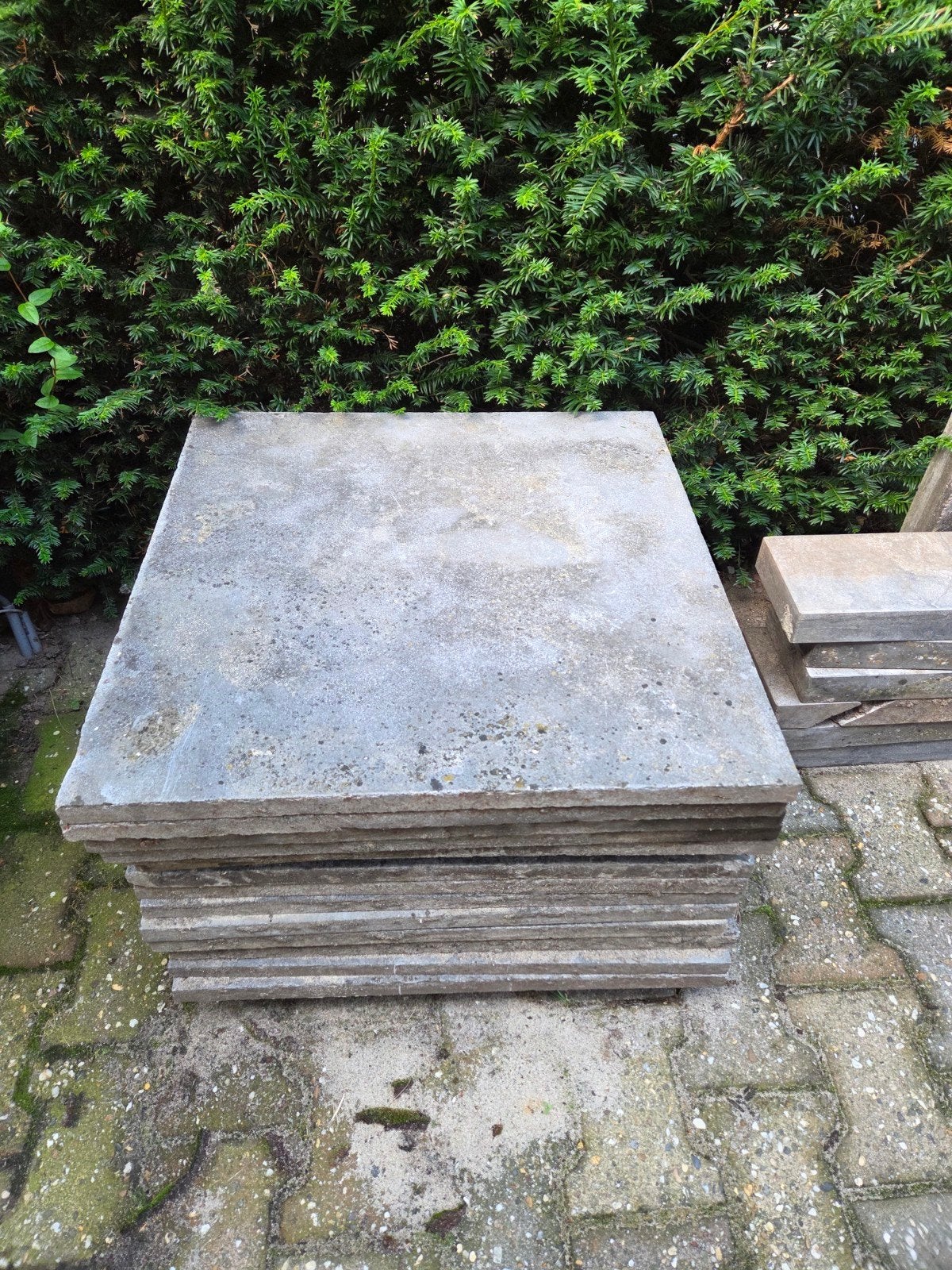 Gebruikte terrastegels 60x60, Ophalen, Gebruikt, 10 m² of meer, Terrastegels