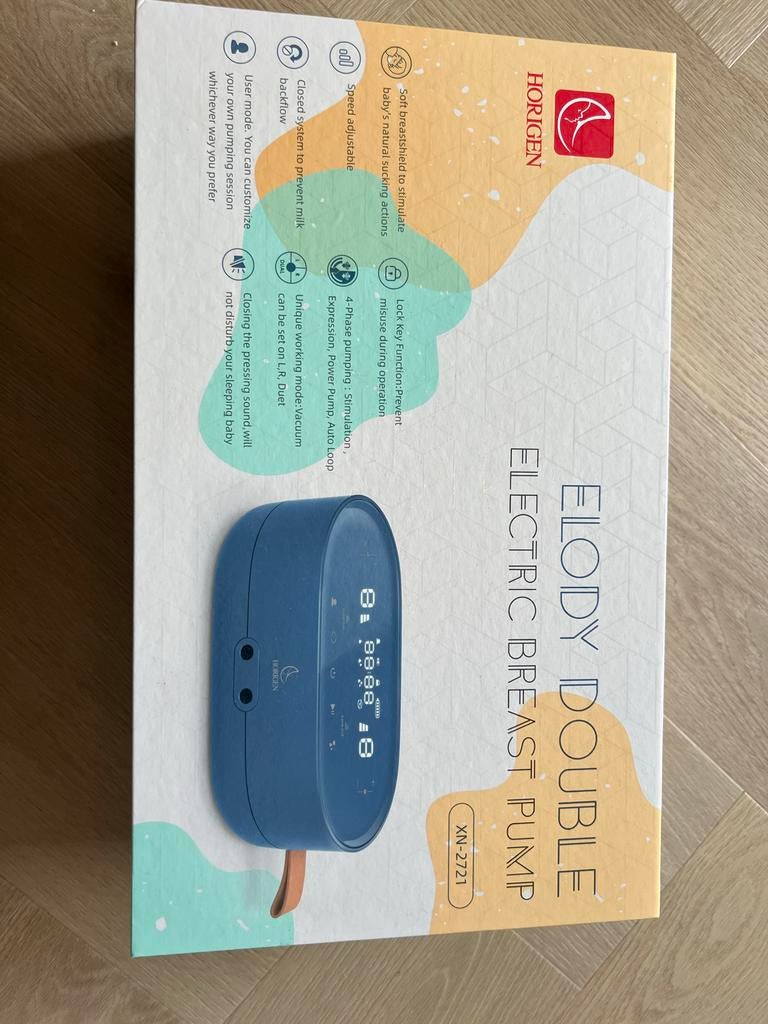 Horigen Elody Dubbele Elektrische Borstkolf, Kinderen en Baby's, Babyvoeding en Toebehoren, Ophalen of Verzenden, Gebruikt, Borstkolf