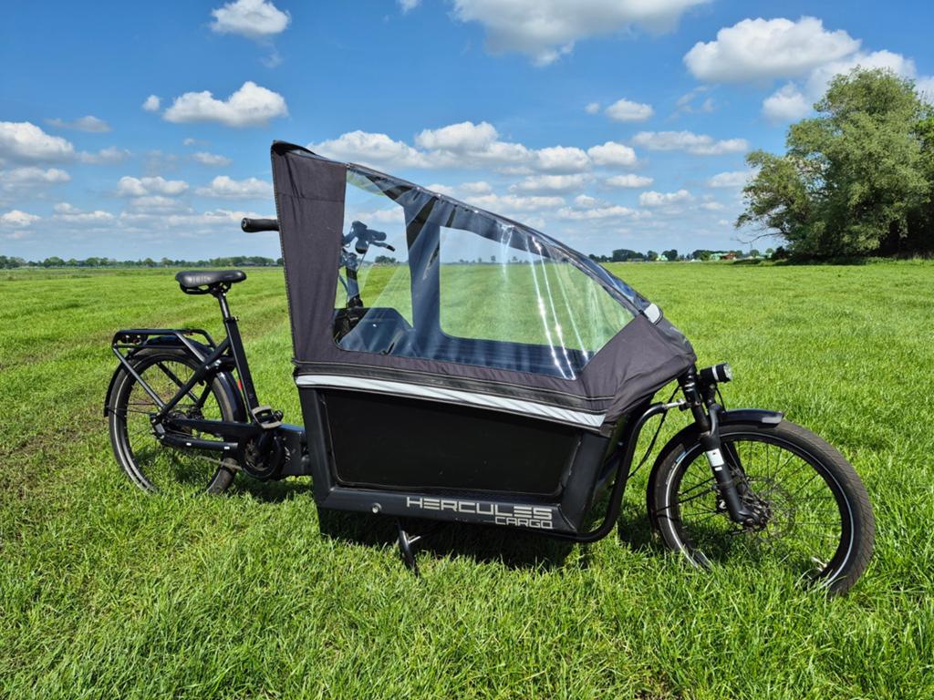 Hercules cargo bakfiets 1000 wh, Fietsen en Brommers, Fietsen | Bakfietsen, Ophalen, Zo goed als nieuw, 4 kinderen of meer, Huif